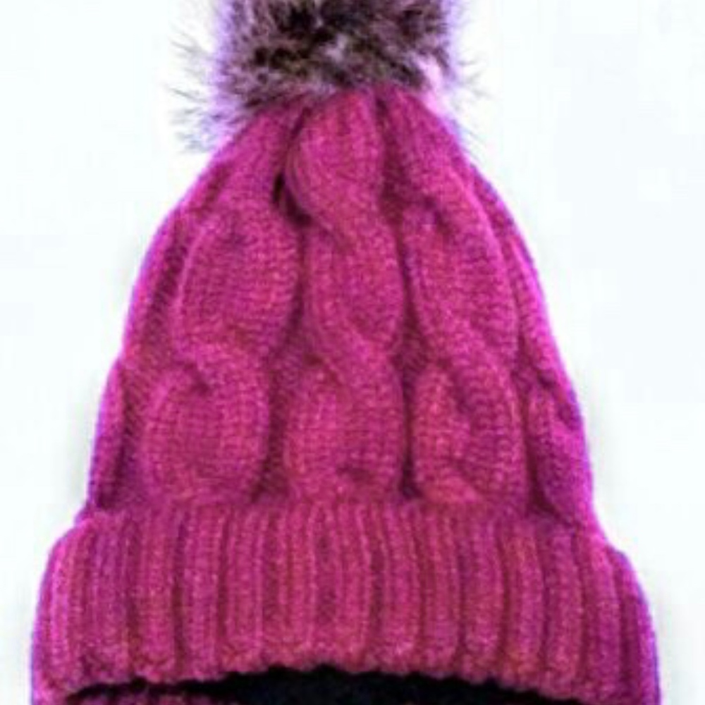 Dark Raspberry, Wmn.'s, Neosan, Cable Knit Hat